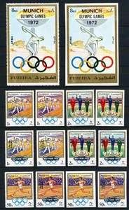 FUJEIRAH 1972 OLYMPICS, Coll XF MNH/** Perf+ImPerf Sets + Sheets+, 4 Pages,  UAE - Picture 1 of 4