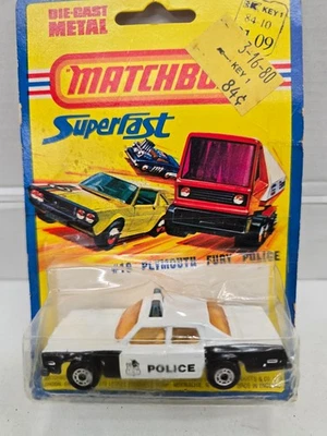 Matchbox Lesney Plymouth Fury Police Cruiser #10 from 1976 - Image 1 of 2