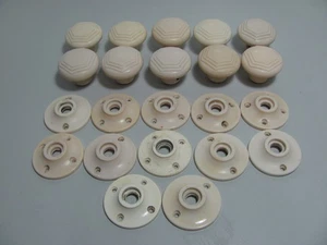 Victorian Art Deco Bakelite Door Knobs x 10 Selling As One Lot As Shown As Is - Picture 1 of 12