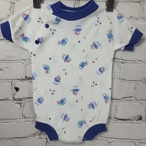 Vintage All Mine Baby Boys Clothes 0-3mos Karate Teddy Bear Body Suit T-Shirt  - Picture 1 of 8