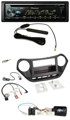 Pioneer CD MP3 Lenkrad DAB USB Autoradio für Hyundai i10 ab 2014 schwarz - Bild 1 von 4