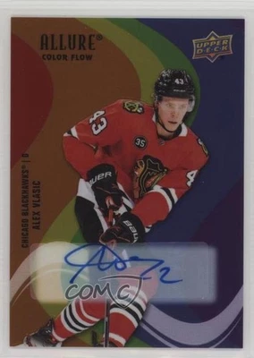 2022 Upper Deck Allure Color Flow Full Rainbow Alex Vlasic #SF-7 Rookie Auto RC - Image 1 of 2