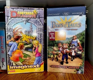 Fortress Dragon VHS Tape + Paws & Tales VHS Animated OOP HTF cartoons Vtg Rare - Picture 1 of 4