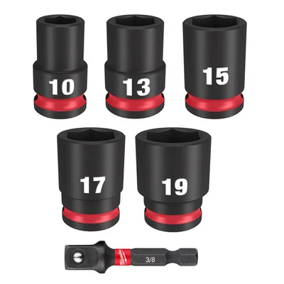 Milwaukee 49-66-7036 SHOCKWAVE 3/8" Impact Duty Drive Metric Socket Set - 6 PC - Image 1 of 4