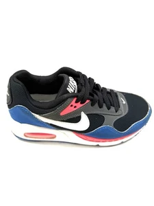 Nike Air Boys Sneakers Casual Shoes Black Blue Size 6.5 23 CMS ($) - Picture 1 of 6