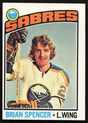 1976-77 Topps #191 Brian Spencer Buffalo Sabres EX-EXMINT PACK FRESH! - Image 1 of 2