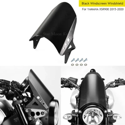 Parabrisas negro para YAMAHA XSR900 2015-2020 deflector de parabrisas Foto 1 de 4