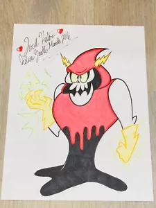Wander Over Yonder Lord Hater 7 standard size drawing colored pen cartoon art - Picture 1 of 7