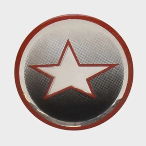 Stratos Boat Steering Wheel Decal 209188 | Raised Logo Emblem Silver Sticker - Picture 1 of 3