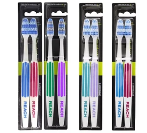 8 MIX Toothbrush Reach Listerine Interdental Firm & Medium (4 x Twin Pack) - Picture 1 of 3