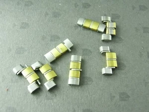 AUTENTICO TISSOT ORO/SS LINK PER BRACCIALE 546/520 FINE 18MM/PER 2 LINK - Foto 1 di 10