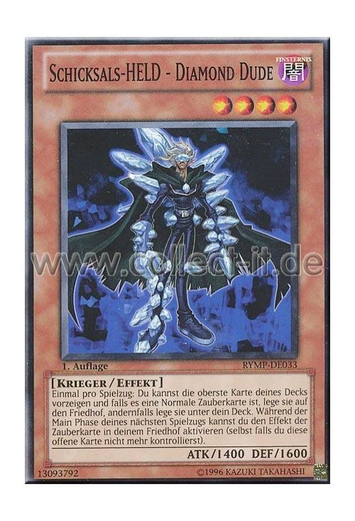 Yugioh RYMP-DE033 Schicksals-HELD - Diamond Dude - 1. Auflage - Bild 1 von 1