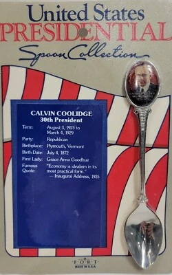 United States Presidential Spoon Collection, Calvin Coolidge. VTG New - Image 1 of 4
