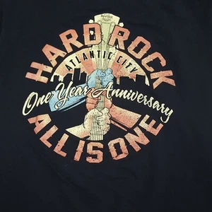 Hard Rock Shirt Mens XL Black Atlantic City 1st Year Anniversary Tee - Picture 1 of 10