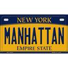Manhattan New York Novelty Metal Motorcycle Plate MP-8944