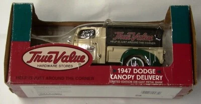 Ertl 1947 True Value Dodge Canopy Delivery Truck Bank 19475 SN 1769U Diecast Rep - Image 1 of 4
