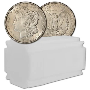 1921 US Morgan Silver Dollar - Roll of 20 coins - AU - Picture 1 of 3
