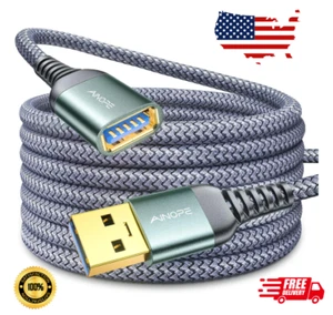 AINOPE 10FT USB Extension Cable,USB Extender, 3.0 Extension Cable Data Transfer - Picture 1 of 10