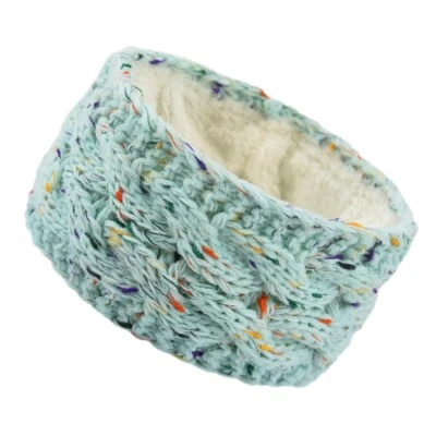 Women Ear Warmer Hair Band Warm Head Knit Fleece Lined Headband Winter Wrap - Image 1 of 4