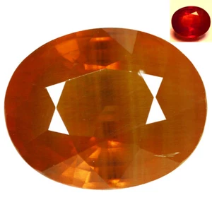 7.38Ct Pretty Oval 12.4 x 10.2 MM Brown to Red Madagascar Natural Col Chg Garnet - Bild 1 von 5