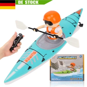 2,4 GHz Ferngesteuertes Boot, Simulationskajak mit LED-Lichtern Geschenke Kinder - Bild 1 von 24