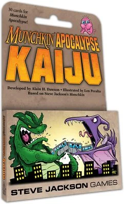 Munchkin Apocalypse Kaiju 30 Card Game Expansion Steve Jackson SJG4270 Booster - Image 1 of 4