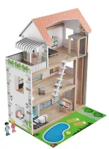 XXL Puppenhaus Dollhouse Villa aus Holz mit 54-Teile, Neu (Sonstige) - Bild 1 von 4