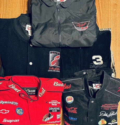 5 Vintage Dale Earnhardt Jackets 4 XL & 1 Large Cover