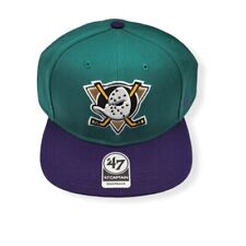 '47 Anaheim Ducks Captain No Shot 2T Teal/Purple Adjustable Snapback Hat Cap