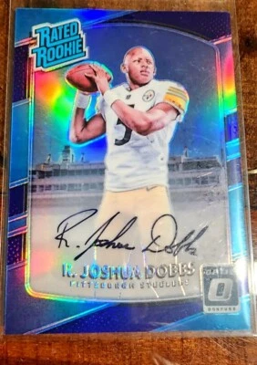 2017 Panini Optic Joshua Dobbs PURPLE Rookie Autograph /35 PATRIOTS  - Image 1 of 3
