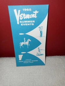 VERMONT Summer Events 1965 Attractions Booklet VT Development Department 21 Pgs. - Picture 1 of 12