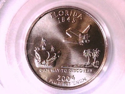 Florida 2004 D Washington State Quarter PCGS MS 67 73015407 - Image 1 of 3