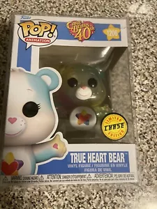 Funko Pop! Care Bear True Heart Bear Chase 1206 Translucent + Protector - Picture 1 of 3