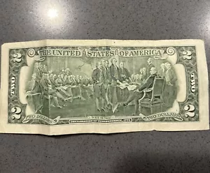2 DOLLAR BILL 2013 K Serial Number Great Condition - Picture 1 of 2