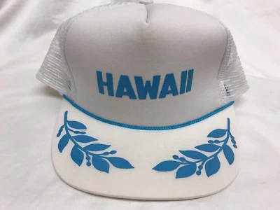 Gorra de béisbol de camionero hawaiano vintage de los 80 gorra de espuma gorra hawaiana con cierre a presión Foto 1 de 4