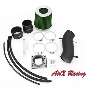 AirX Racing Coat Black-Green For 1991-1999 Nissan Sentra 1.6L L4 Air Intake Kit - Foto 1 di 4