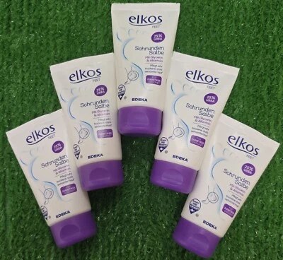 (44€/kg) 5x Elkos Schrundensalbe 25% Urea mit Glycerin Allantoin 75ml Versand 0€