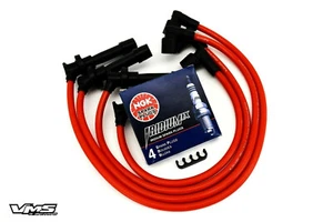 90-94 EAGLE TALON TSI CABLES DE CHISPA NGK IRIDIO ENCHUFES ROJOS - Imagen 1 de 7