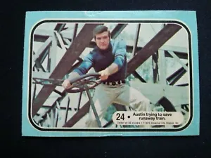 1975 Dunruss Six Million Dollar Man Card # 24 Austin trying to.... (GD) - Picture 1 of 3