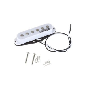 Wilkinson Bianco Alto Output Ceramica Single Coil Collo Pickup pr Chitarra Strat - Foto 1 di 3