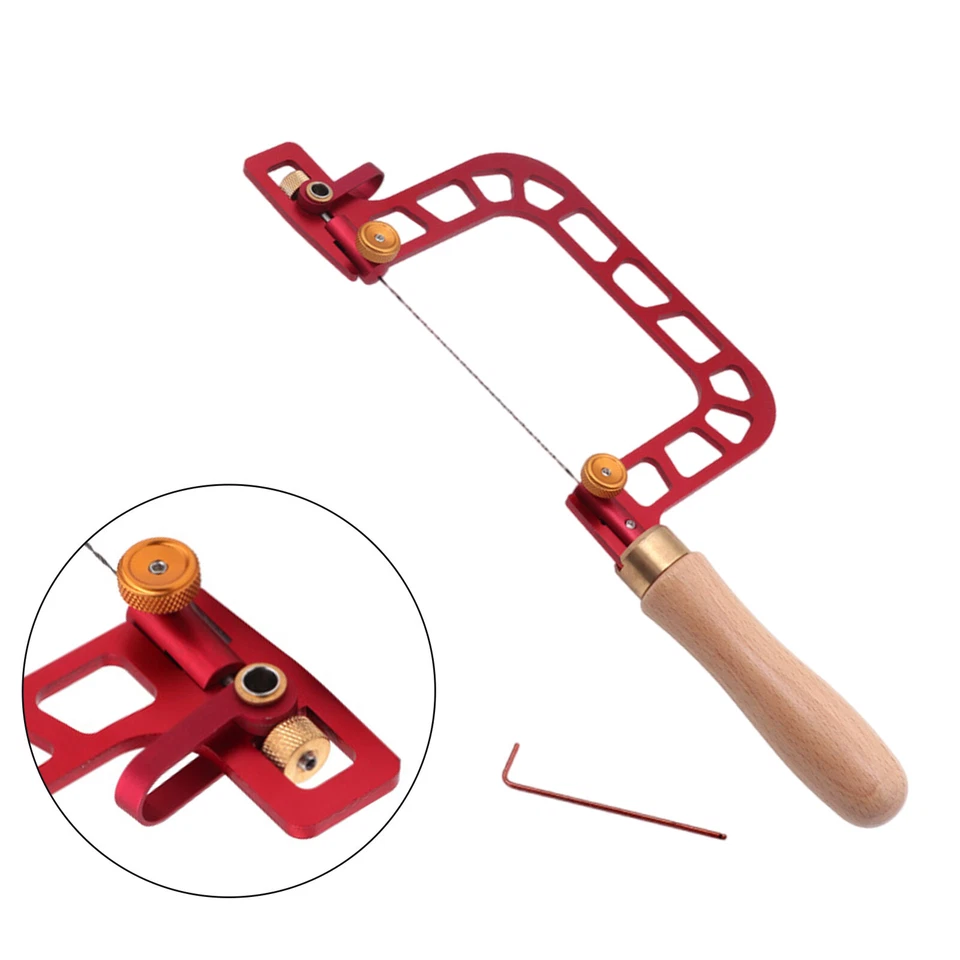 Coping Saw Woodworking Drawing Wire Saw Aluminum Alloy Frame Curve Saw with Diam - Image 1 of 4