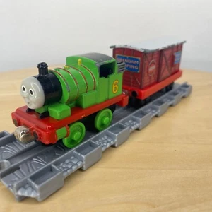 Learning Curve Thomas the Tank Engine Take Along Engine Percy with a Box Car - Picture 1 of 12