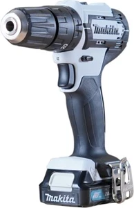 Taladro de percusión a batería Makita HP333DSAW 12V máx. en BLANCO / 2,0 Ah, 1 batería + La - Imagen 1 de 1