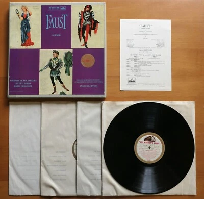 ASD 307-10 ED1 Gounod Faust Victoria De Los Angeles Cluytens NM 4LP HMV 1st W/G - Image 1 of 4
