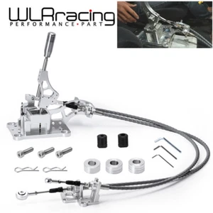 Shifter Cables Trans Bracket Shifter Box Kit For K20 K24 K Swap EG EK K-Series - Foto 1 di 12