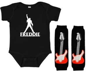 Queen Freddie Infant Bodysuit Shirt Set Outfit - Picture 1 of 2
