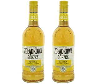 2x Zoladkowa Gorzka Vodka Quitte & Minze, 2x 0,5 L, 30% Vol, Premium Wodka