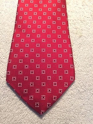 CORBATA TOMMY HILFIGER HOMBRE 3,75 X 60 ROJA Y BLANCA Foto 1 de 4