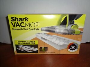 Shark Disposable Hard Floor VacMop Vacuum Mop Pad Refills 10 Count VMP10 Sealed