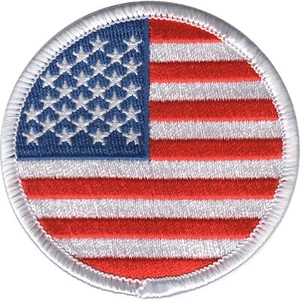 Round United States Flag Patch - Picture 1 of 6